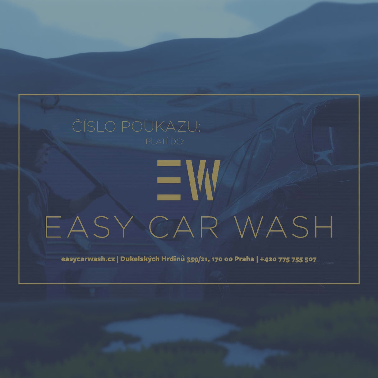 Dárkový poukaz na ruční mytí aut Easy Star Komplet