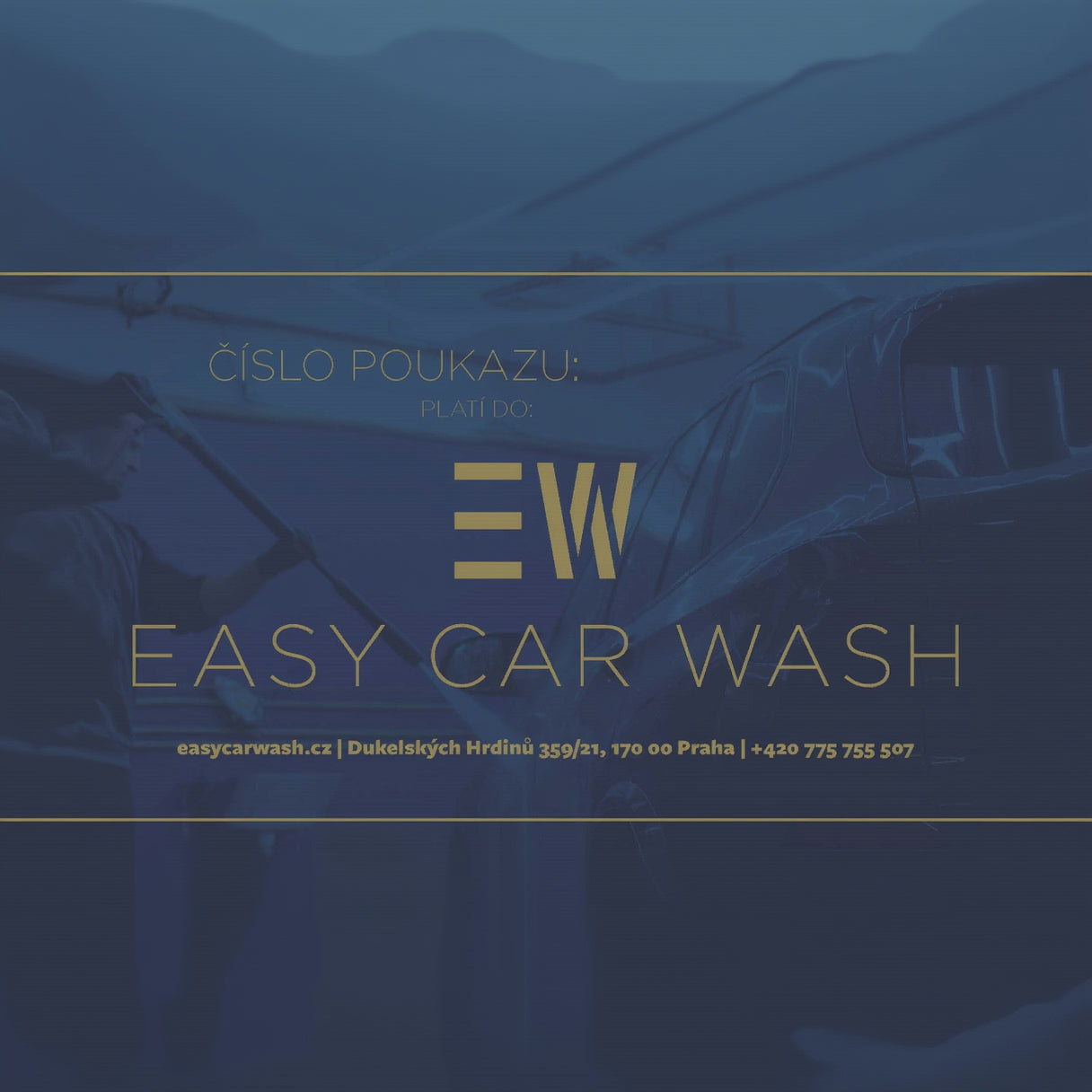 Dárkový poukaz na ruční mytí aut Easy Star Interiér